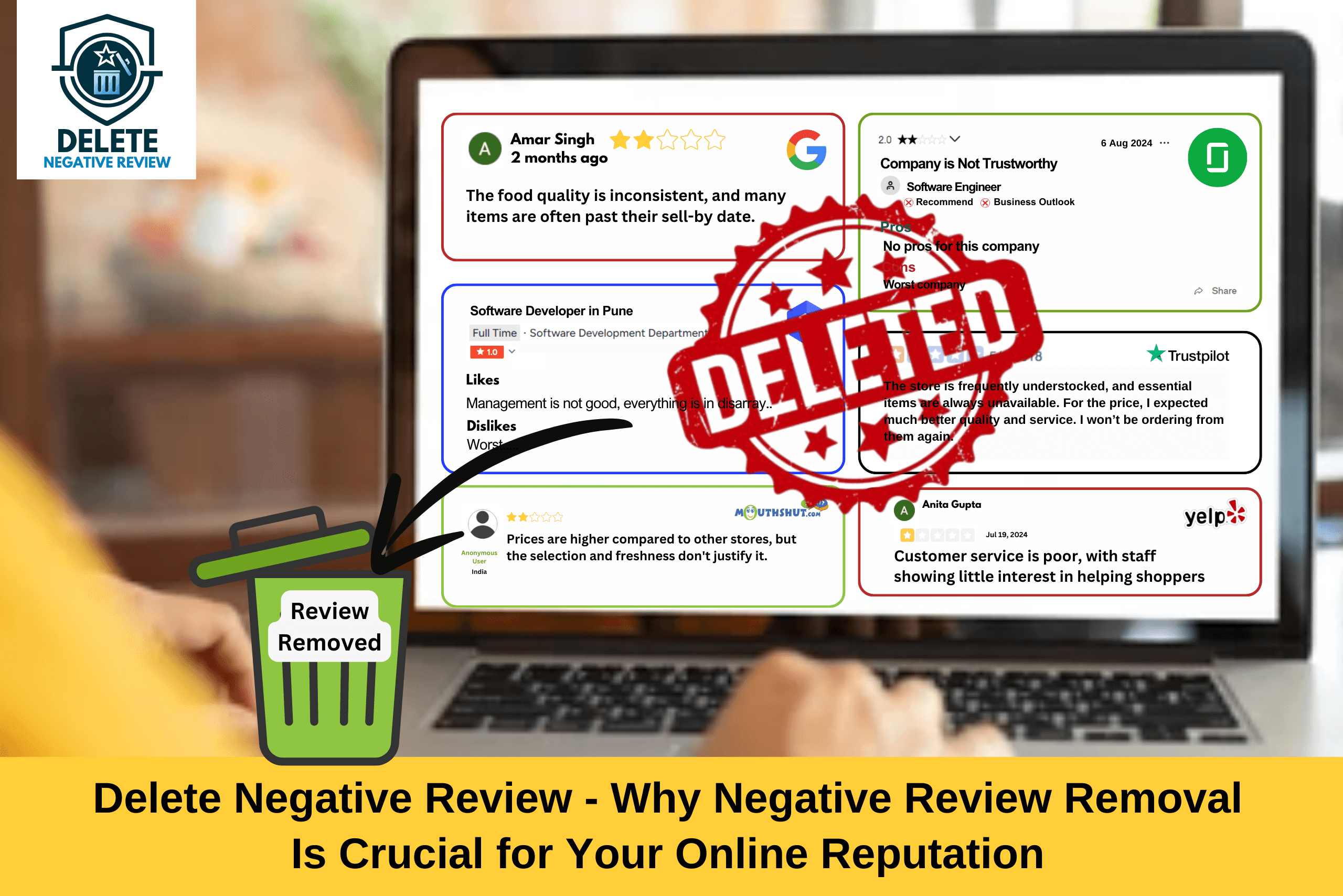 Delete Negative Review